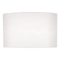 Syracuse White Faux Silk Oval Shade 40cm