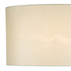 Syracuse White Faux Silk Oval Shade 40cm