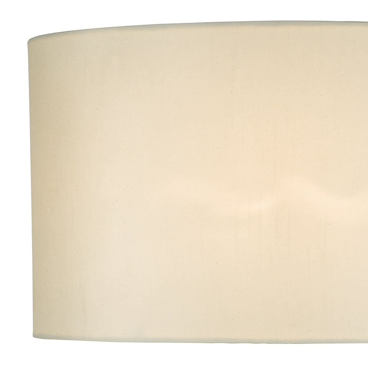 Syracuse White Faux Silk Oval Shade 40cm