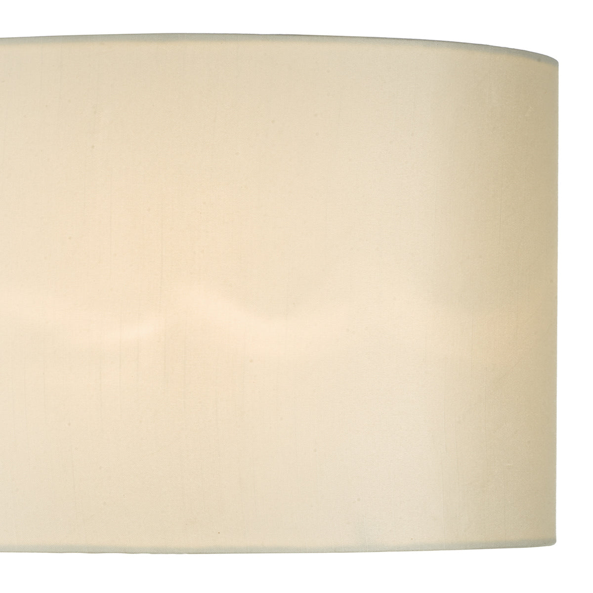 Syracuse White Faux Silk Oval Shade 40cm