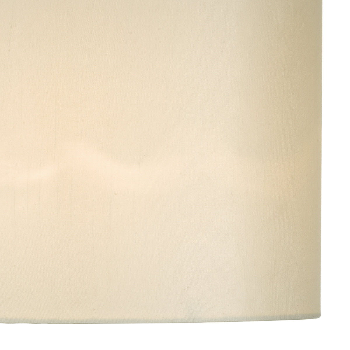 Syracuse White Faux Silk Oval Shade 40cm