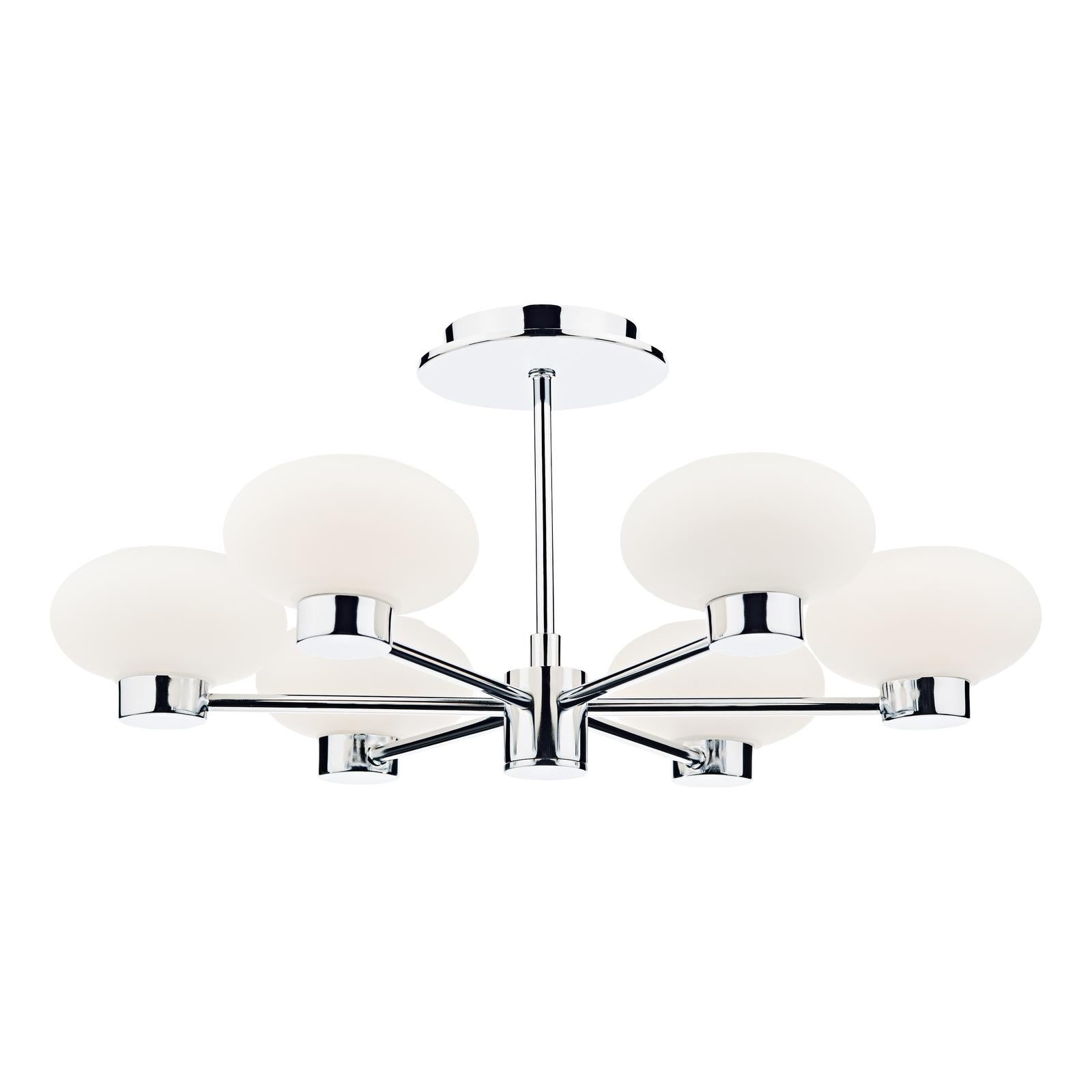 System 6 Light Semi Flush Polished Chrome