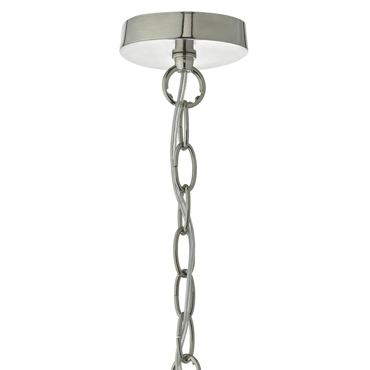 Tamara Pendant Satin Nickel & Ribbed Glass