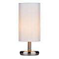 Tico Touch Table Lamp Satin Chrome With Shade