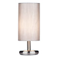 Tico Touch Table Lamp Satin Chrome With Shade 1