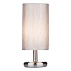 Tico Touch Table Lamp Satin Chrome With Shade 1