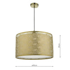 Tino Easy Fit Pendant Shade Gold