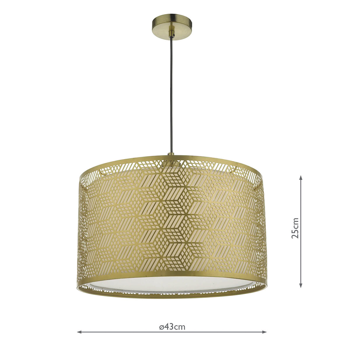 Tino Easy Fit Pendant Shade Gold