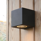 Tiva Outdoor Wall Light Matt Black IP54