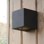 Tiva Outdoor Wall Light Matt Black IP54