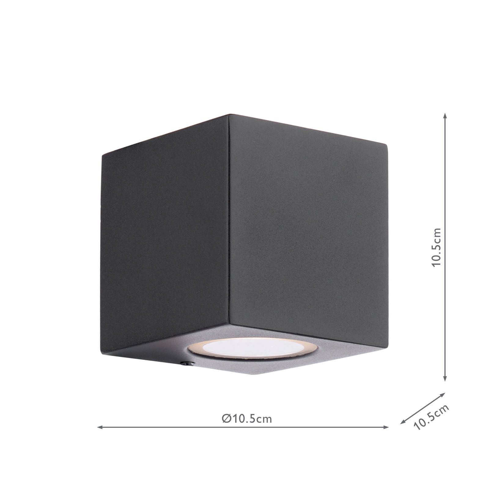 Tiva Outdoor Wall Light Matt Black IP54