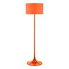 Toledo Floor Lamp Satin Orange With Shade