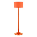 Toledo Floor Lamp Satin Orange With Shade
