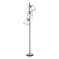 Tower 3 Light Floor Lamps Matt Black Copper