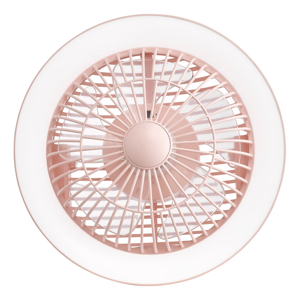 Turbo Desk Fan With Lamp Pink LED