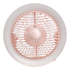 Turbo Desk Fan With Lamp Pink LED