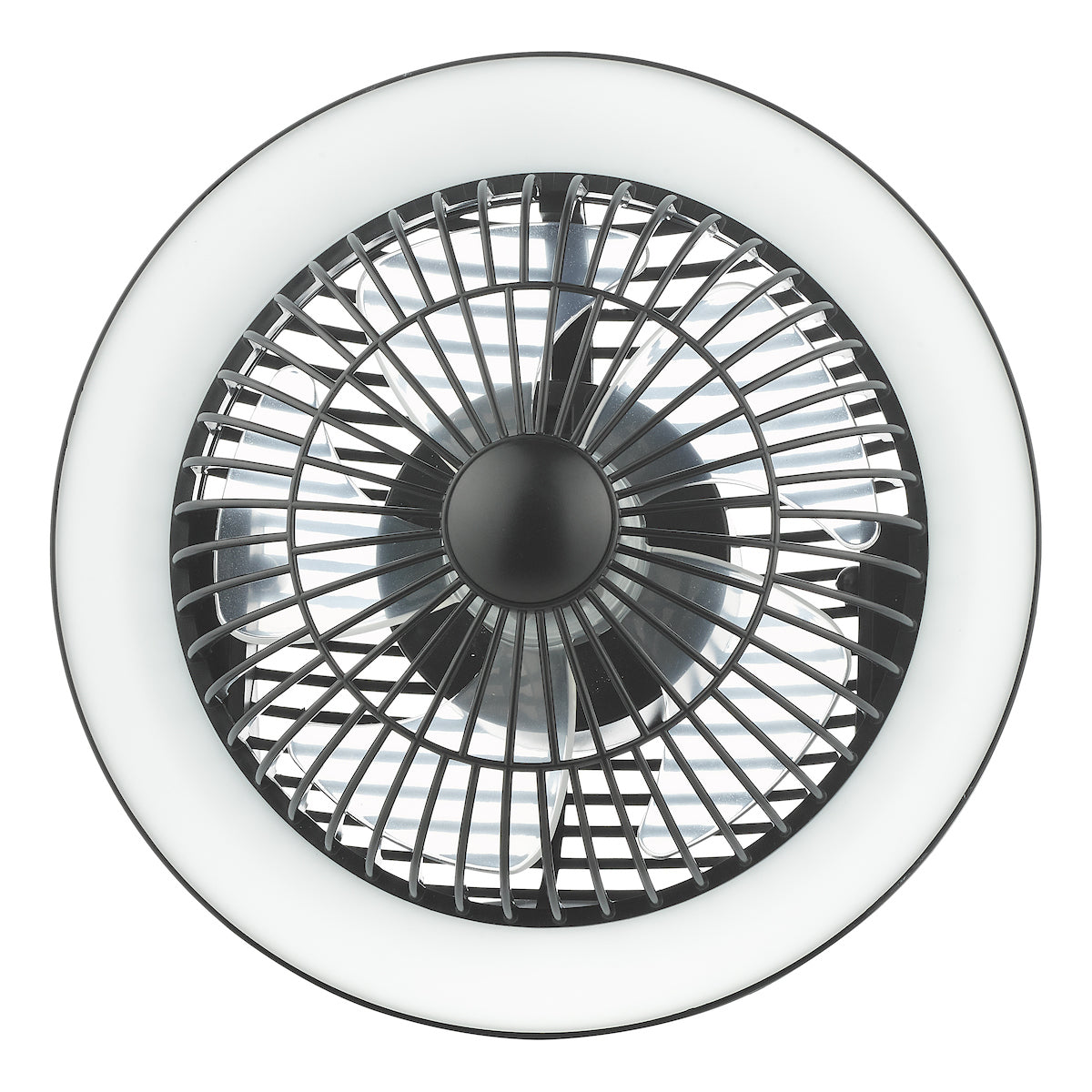 Turbo Desk Fan With Lamp Black LED