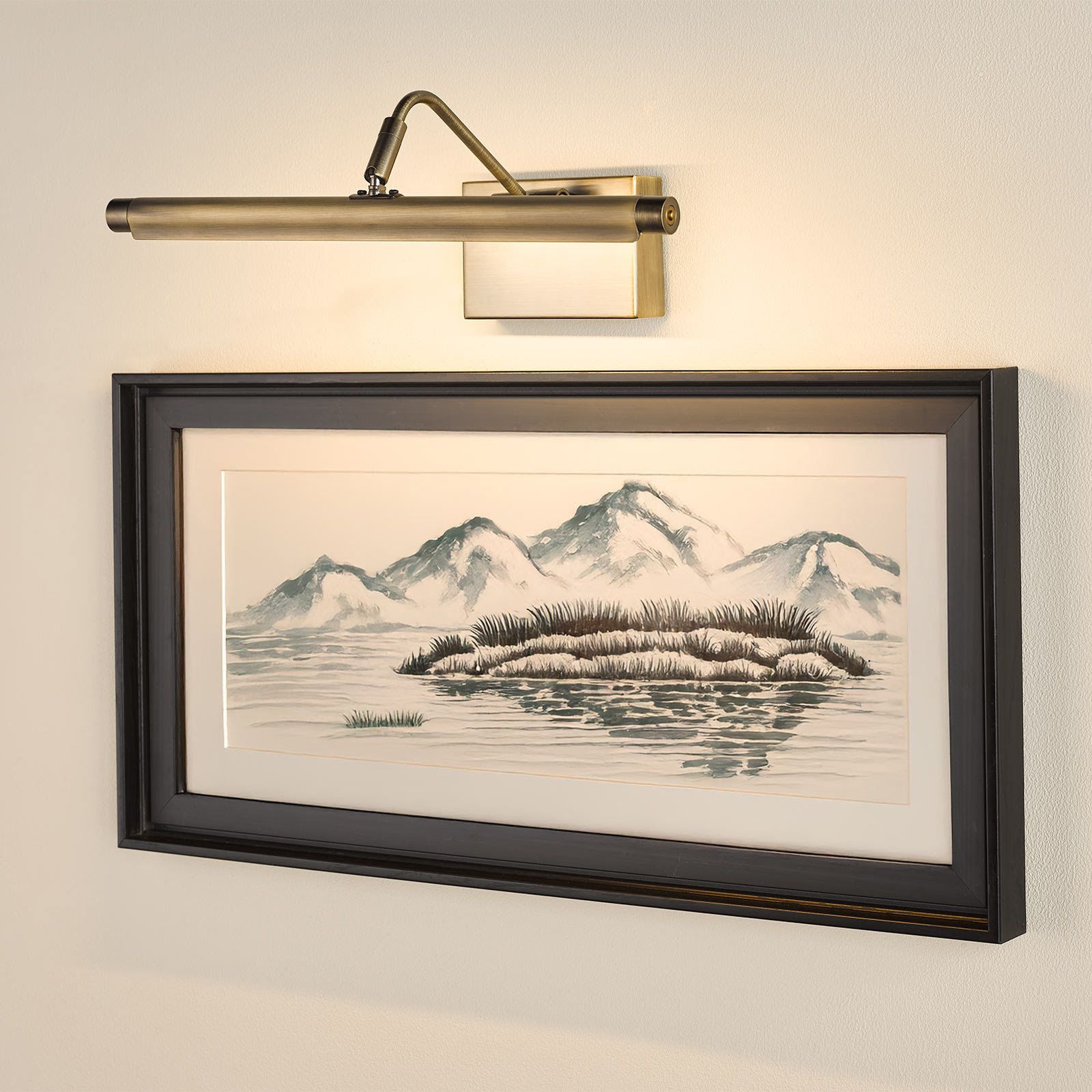 Tyrus 35cm Picture Light Brushed Bronze LED