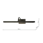 Tyrus 50cm Picture Light Satin Black LED