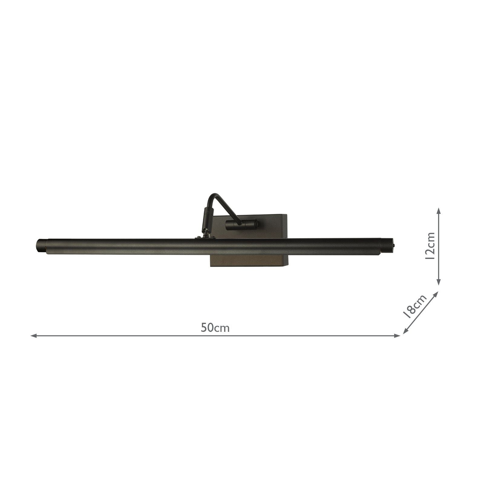 Tyrus 50cm Picture Light Satin Black LED