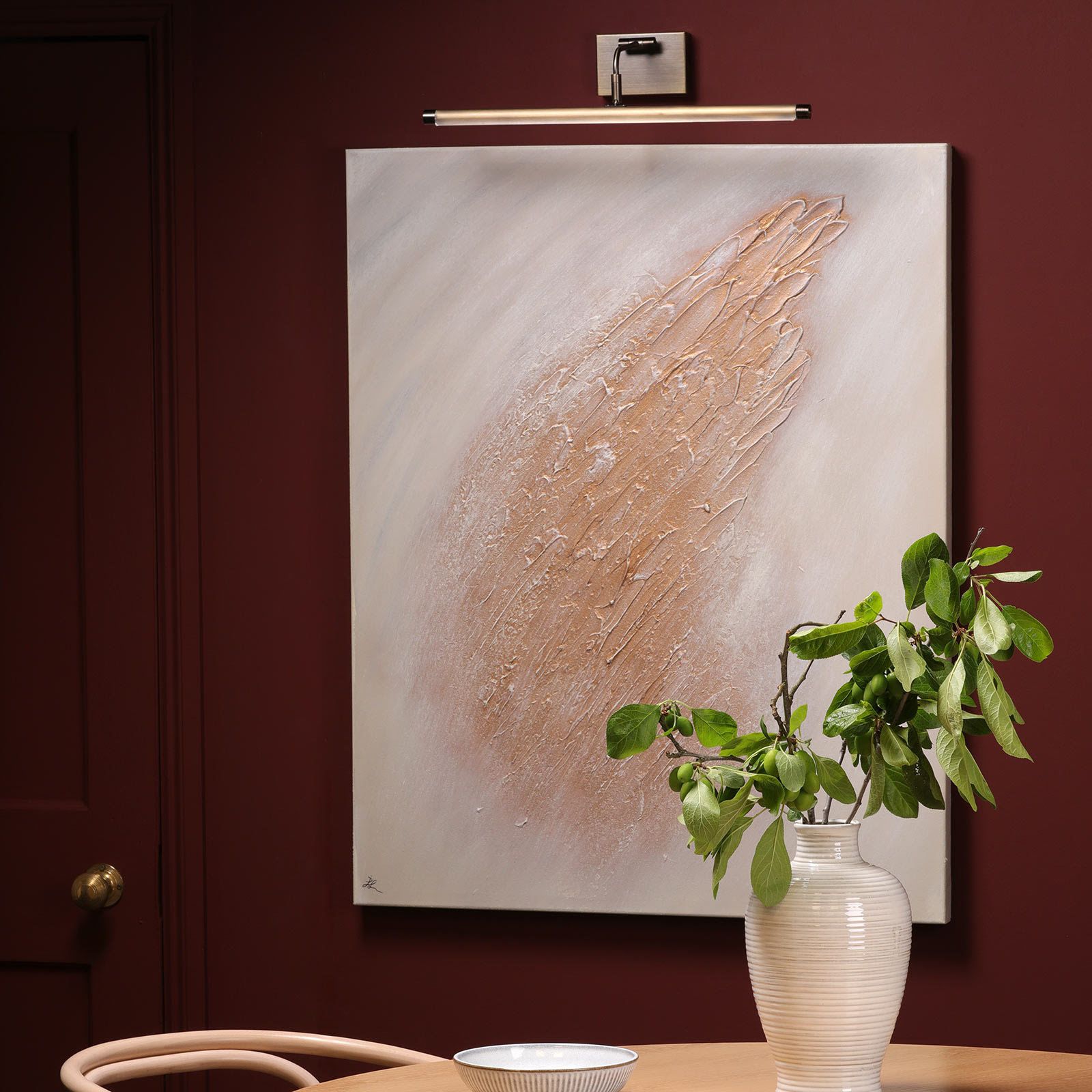 Tyrus 50cm Picture Light Brushed Bronze LED