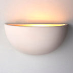 Pride Unglazed Ceramic Uplighter Wall Light (Paintable)
