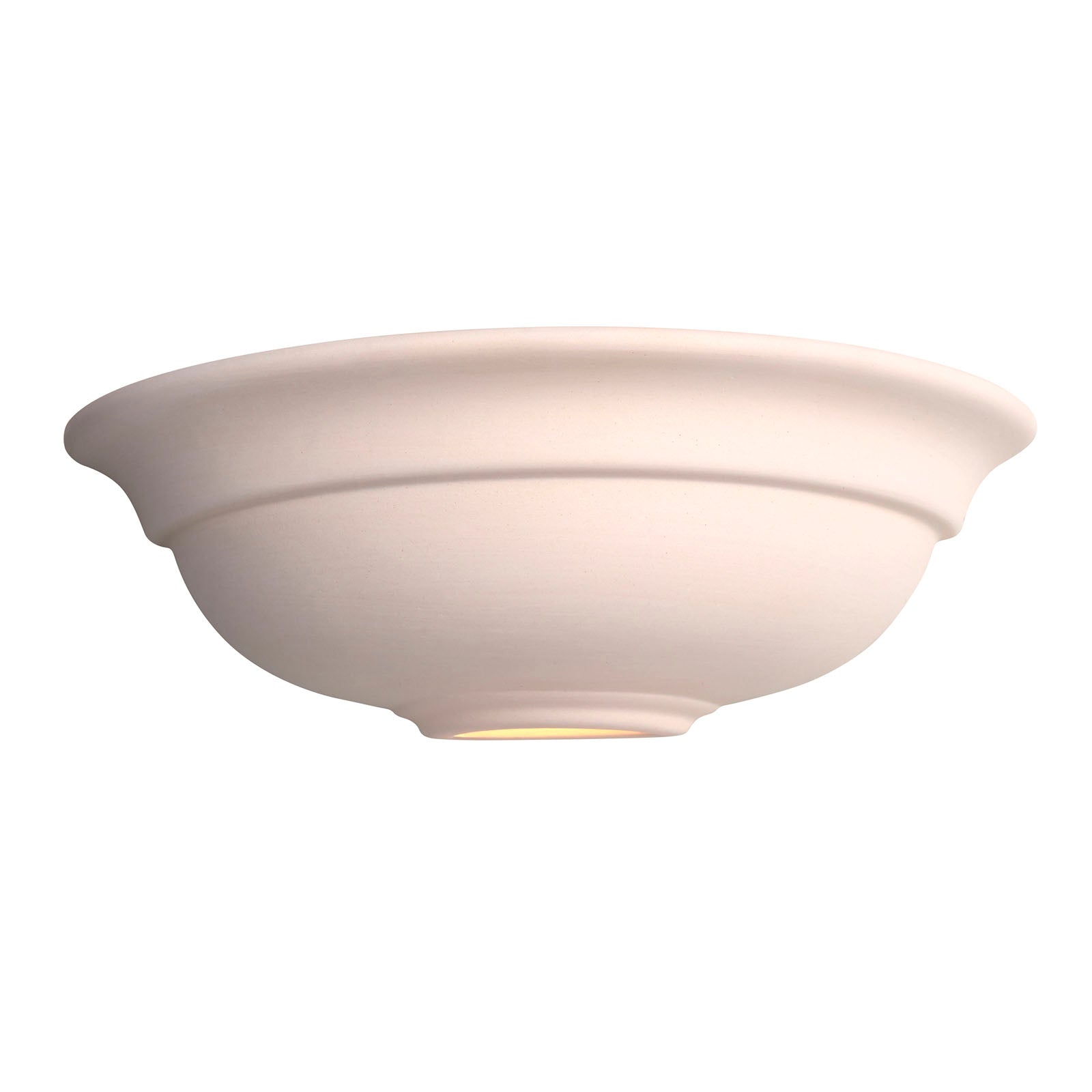 Hillside White Unglazed Ceramic Wall Light