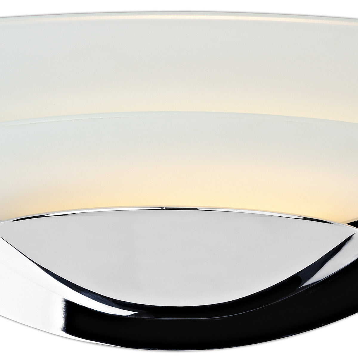 Una Glass 2 Disc Wall Bracket Chrome