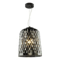 Varius Pendant Matt Black and Smoked Glass
