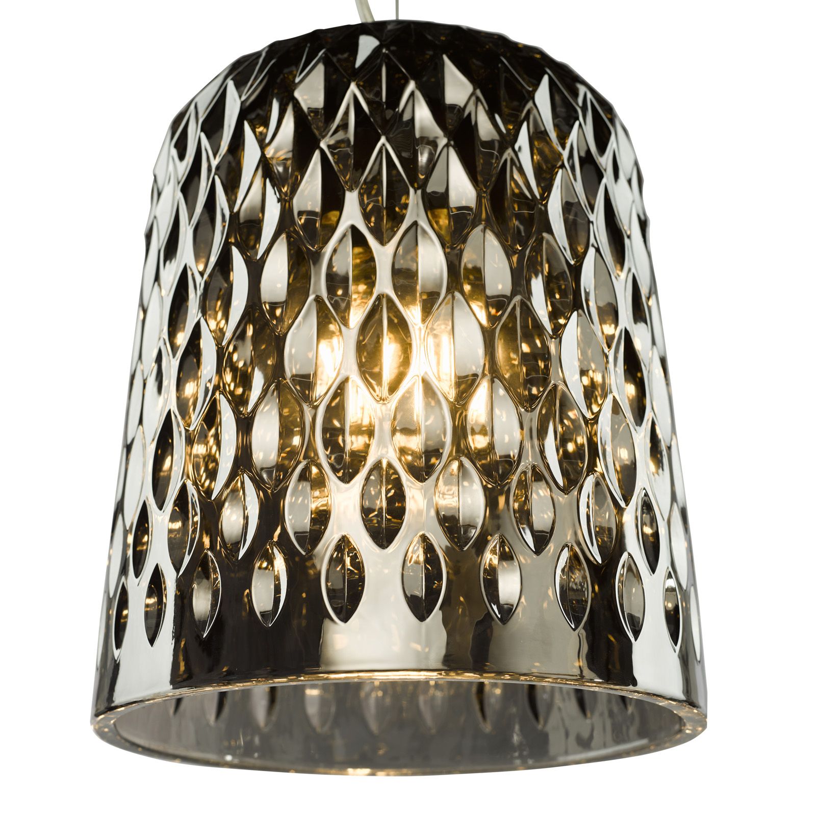 Varius Pendant Matt Black and Smoked Glass