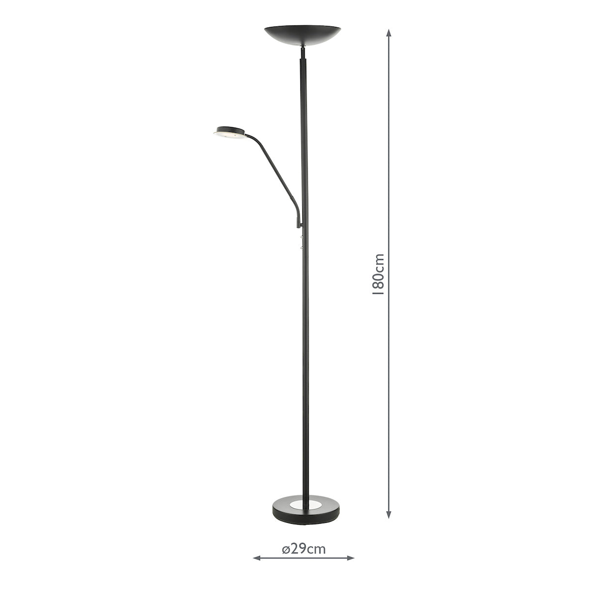 Victor Mother & Child Lamp Matt Black LED