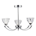 Vito 3 Light Semi Flush Polished Chrome