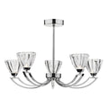 Vito 5 Light Semi Flush Polished Chrome