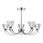 Vito 5 Light Semi Flush Polished Chrome