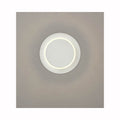 Crescent LED Adjustable LED Wall Light with Movable Disc (Satin Nickel Finish)