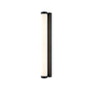 Luce LED Wall Light (Matt Black Finish, Opal Glass Tube, IP44)