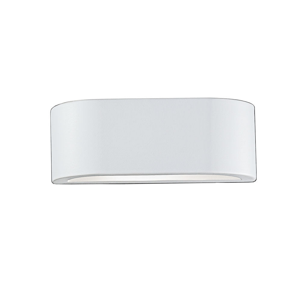 Paintable Ceramic Uplighter with Glass Light Spill