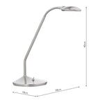 Wellington Task Table Lamps Satin Chrome LED 1