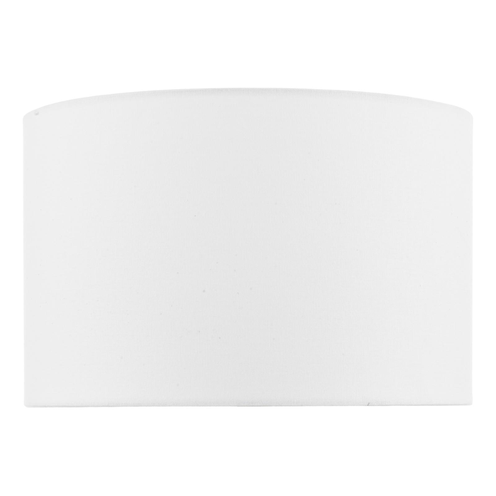 Weylin White Faux Silk Drum Shade 32cm