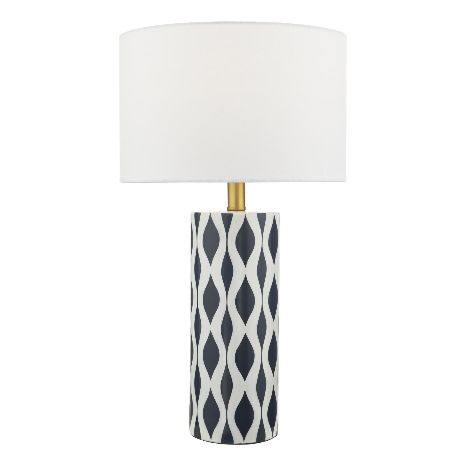 Weylin Floor Lamps Blue And White Ceramic With Shade