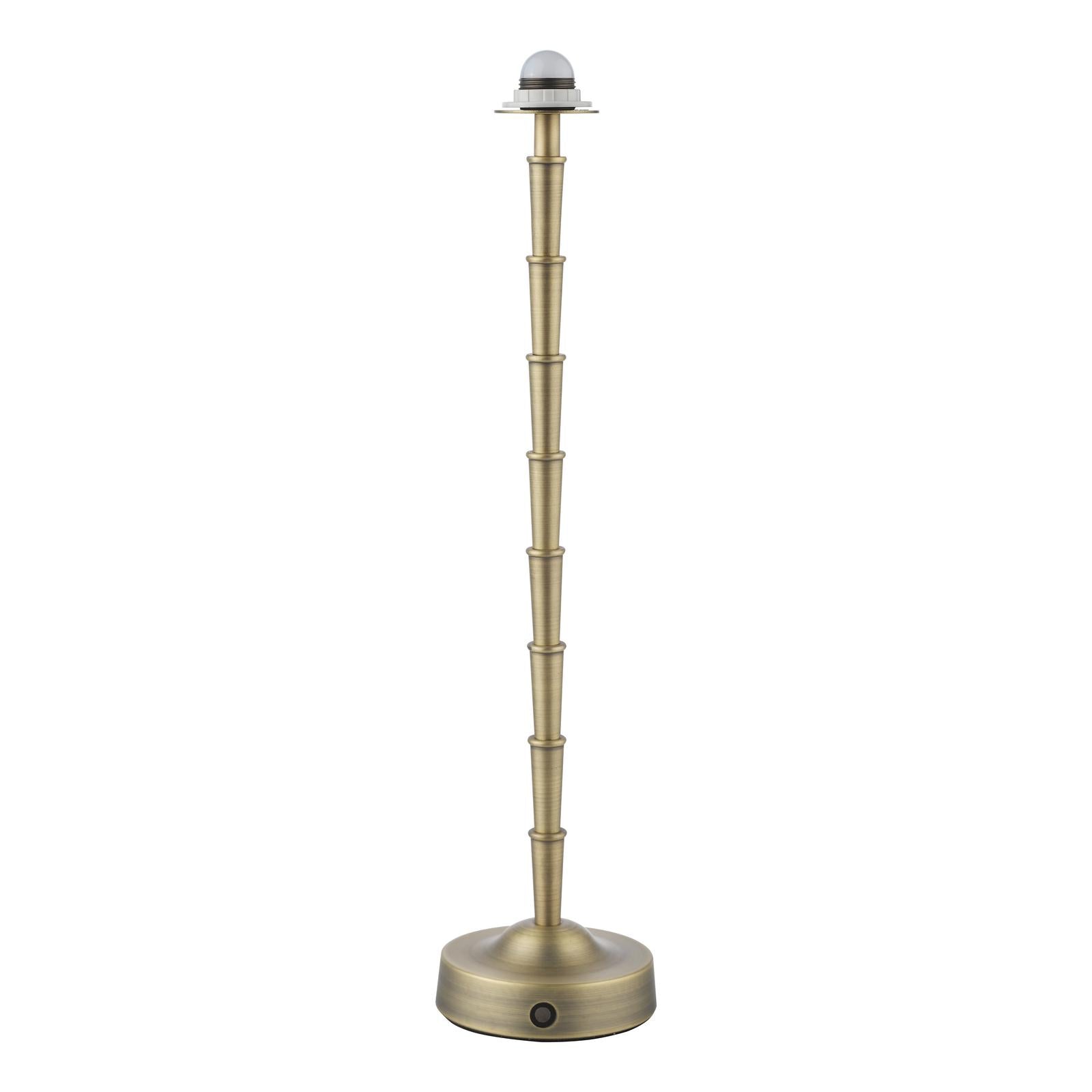 Wyman Large Rechargeable Table Lamp Antique Brass BASE ONLY LED