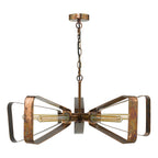 Yavanna Industrial 5 Light Pendant Oiled Copper