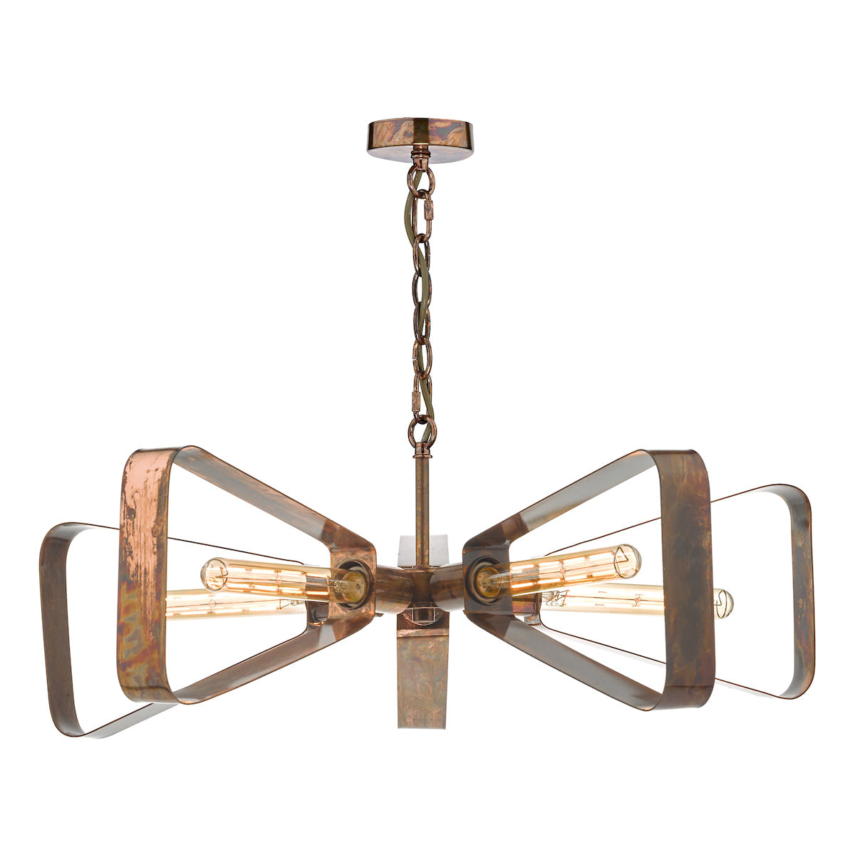 Yavanna Industrial 5 Light Pendant Oiled Copper