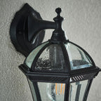 Drayton 1-Light Matt Black Outdoor Wall Lantern