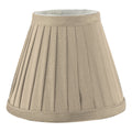 Yovanna Taupe Faux Silk Pleated Shade 15cm