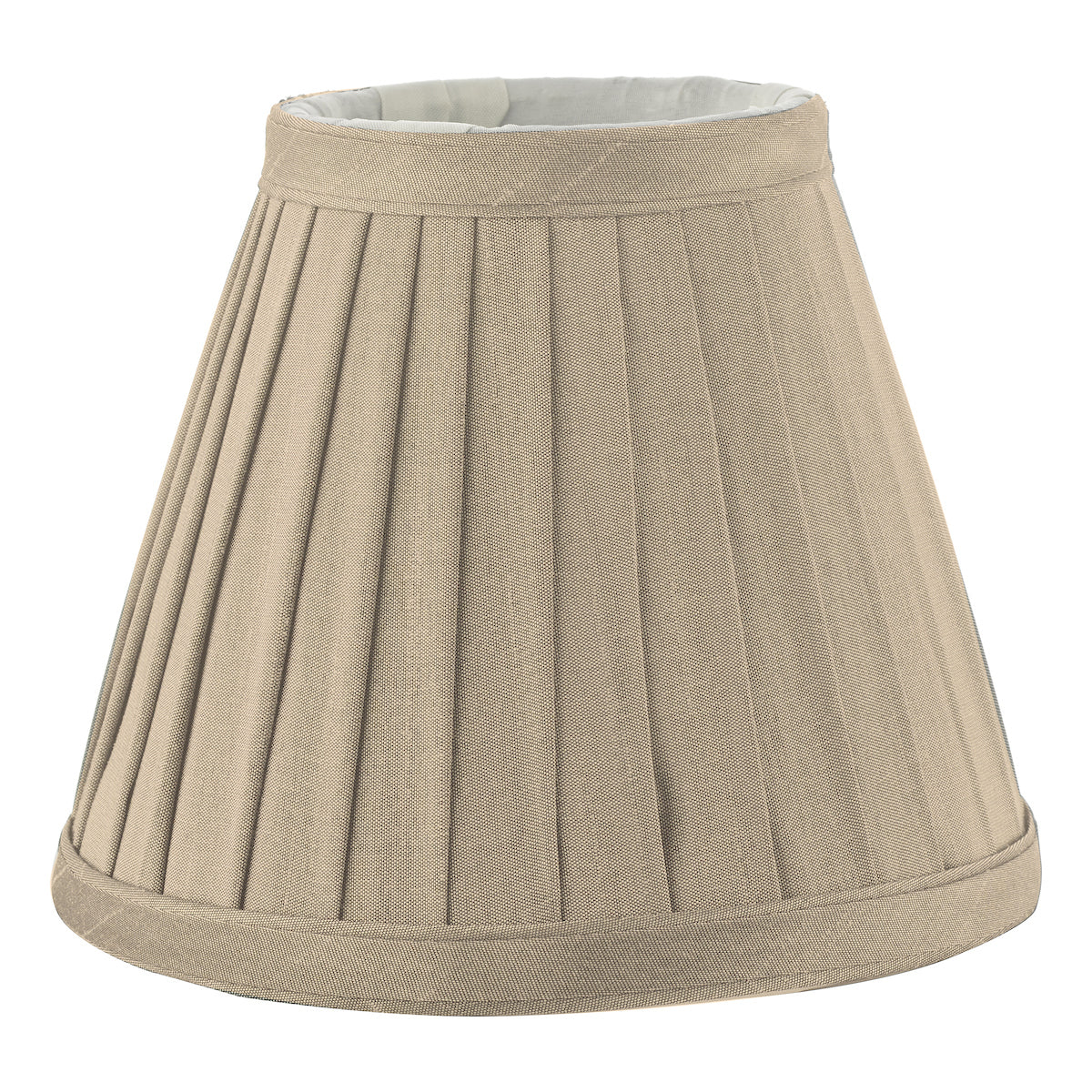 Yovanna Taupe Faux Silk Pleated Shade 15cm