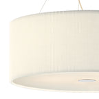 Zaragoza 6 Light Pendant Cream 90cm