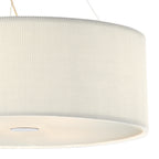 Zaragoza 6 Light Pendant Cream 90cm