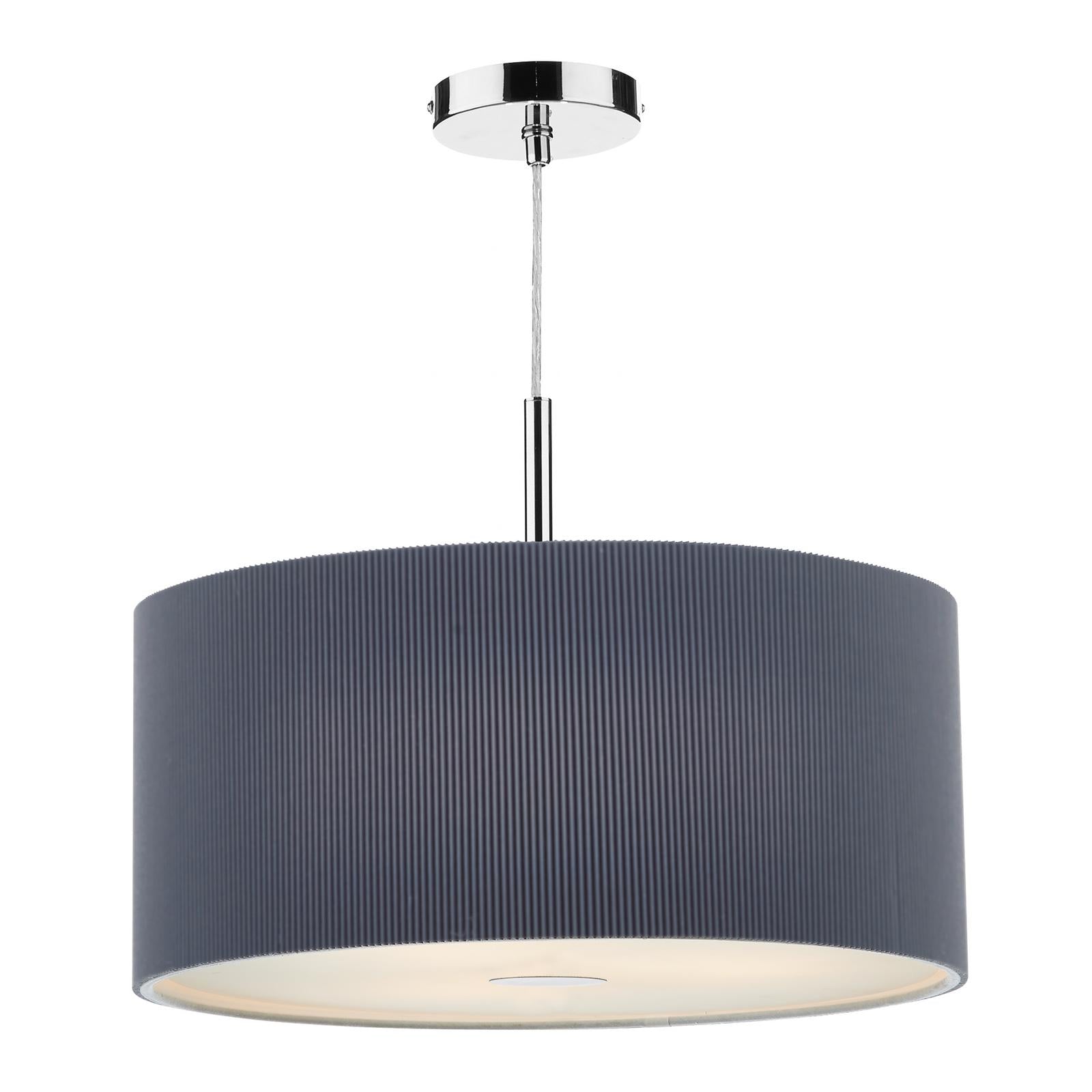 Zaragoza 3 Light Pendant Grey 60cm