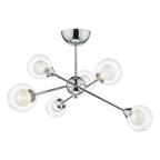 Zeke 6 Light Semi Flush Polished Chrome